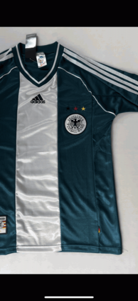 Retro 1998 Germany Away Soccer Jersey photo review